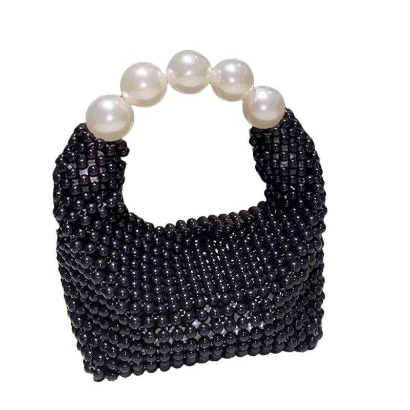 Luxury Pearl Handle Crystal Evening Bag – Top Handle Shoulder & Crossbody Bag - JVMCL