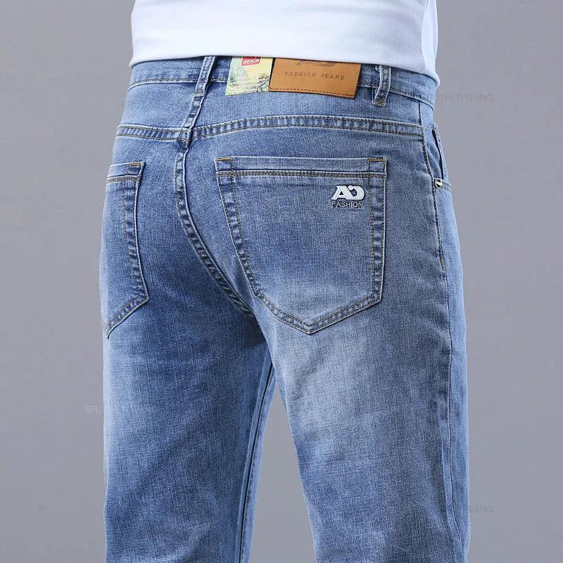 Stylish Slim Casual Stretch Denim Jeans Pants - JVMCL