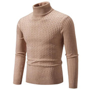 Men's High Neck Turtleneck Sweater – Stylish & Warm Winter Pullover - JVMCL