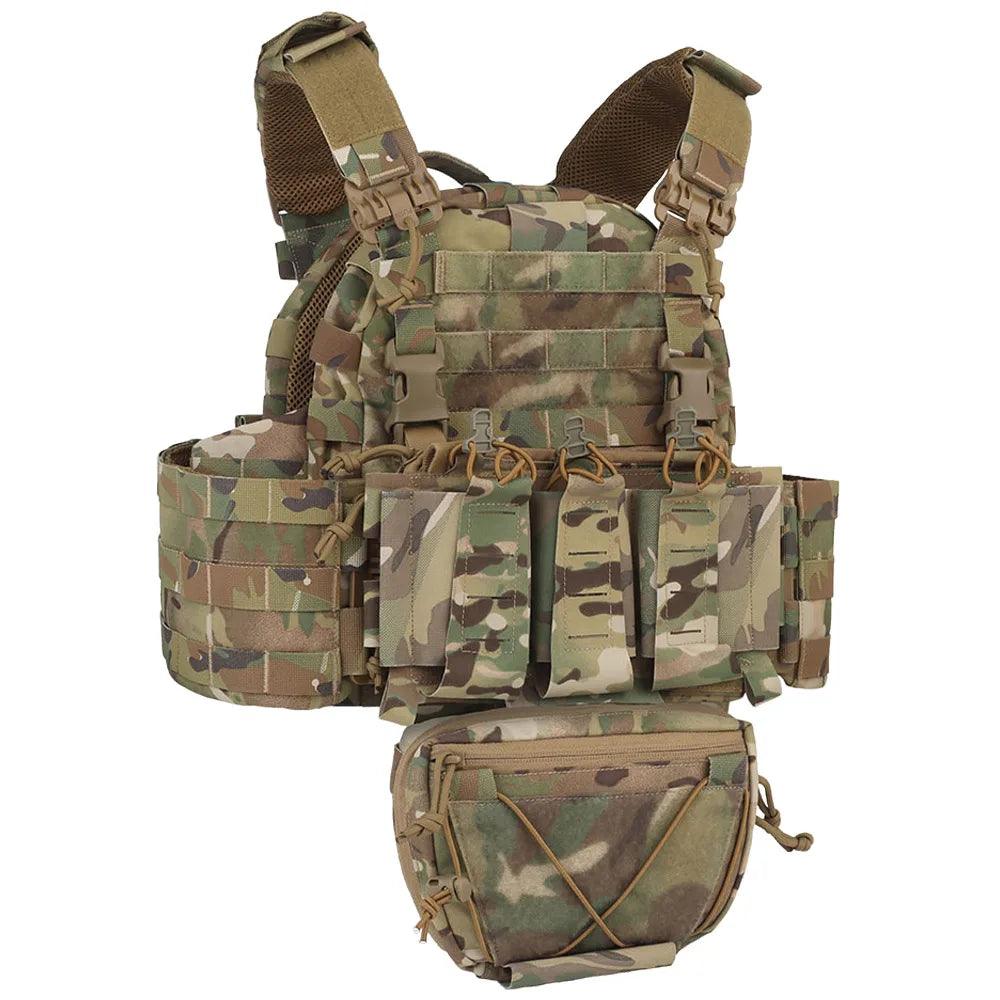 Quick Release MOLLE Plate Carrier for Airsoft, Hunting & Tactical Vest - JVMCL