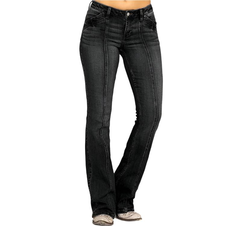 Women's Slimming Micro Flare Denim Pants – Y2K-Inspired Casual Elegance - JVMCL