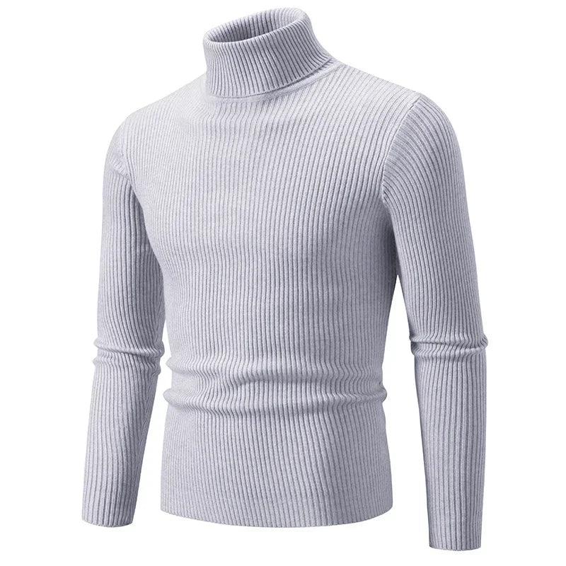 Warm & Comfortable Trendy High Street Turtleneck Knitted Sweater for Men - JVMCL