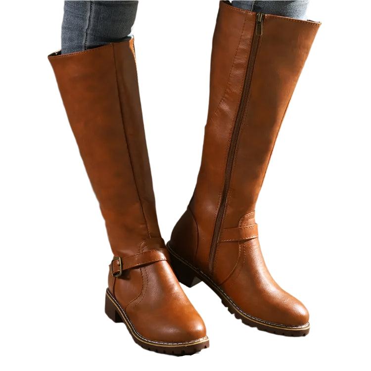 Women’s Fashion Comfortable Waterproof Long Boots – Plus Size Thigh High Boots - JVMCL