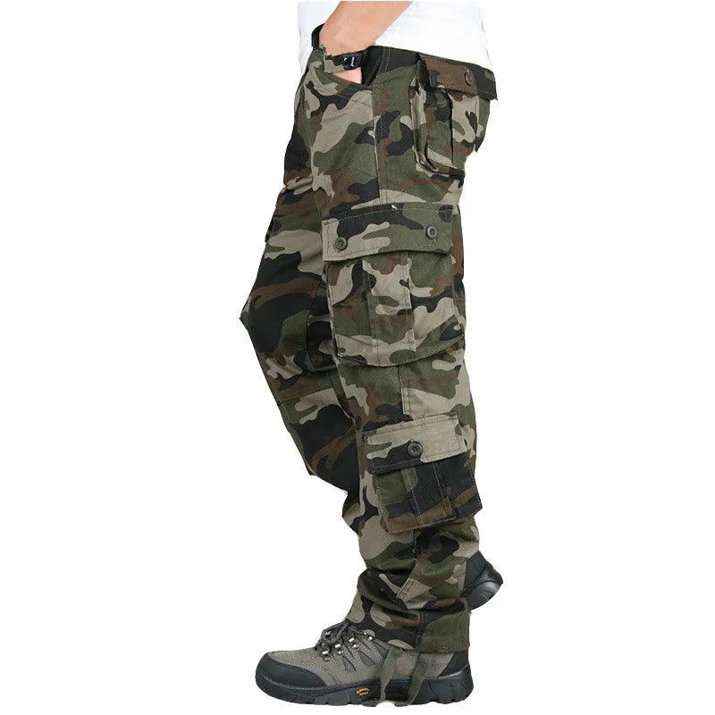 Casual Cotton Multi-Pocket Combat Overalls –Hip Hop Military Army Trousers - JVMCL