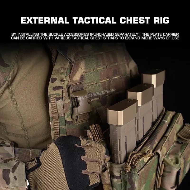 Lightweight Tactical Airsoft & Hunting & Quick Release MOLLE Vest Plate Carrier - JVMCL