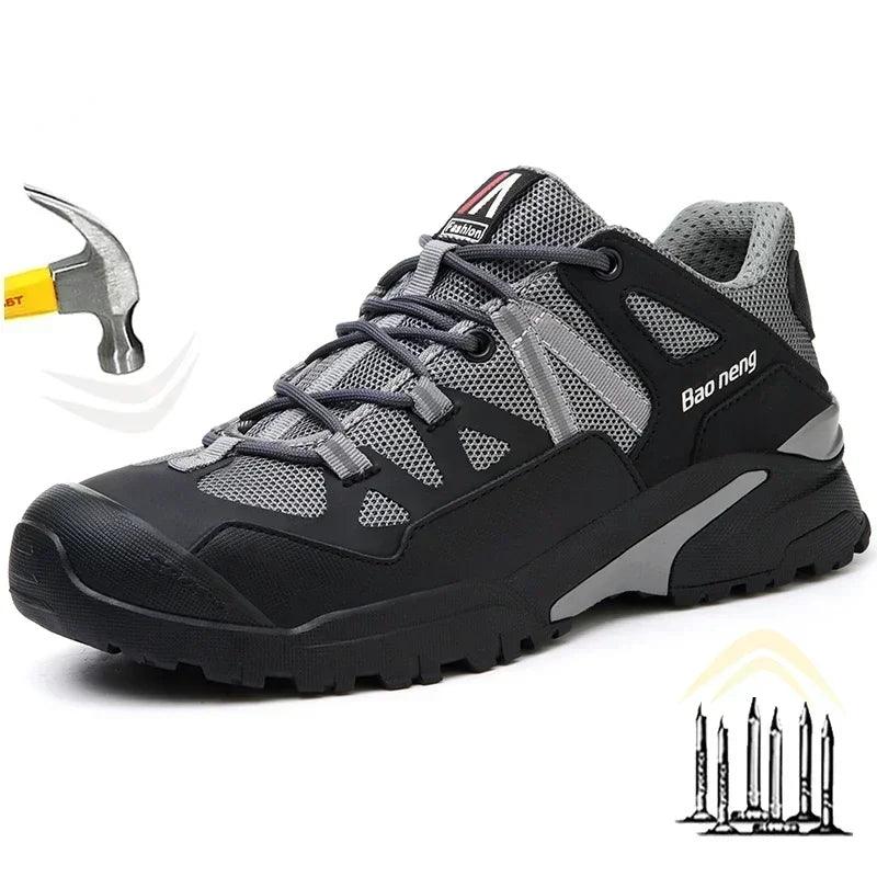 Men's Steel Toe Puncture-Proof Work Indestructible Protection Safety Sneakers - JVMCL