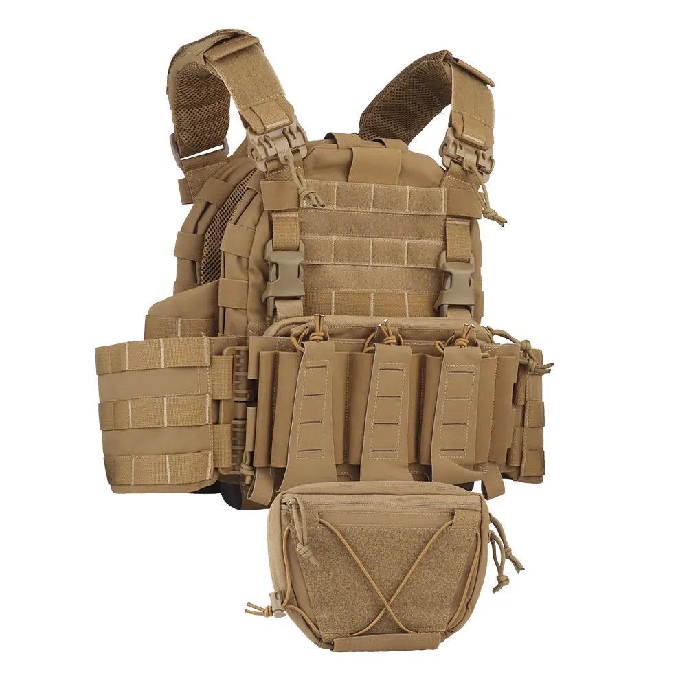 Quick Release MOLLE Plate Carrier for Airsoft, Hunting & Tactical Vest - JVMCL