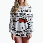 Cute & Trendy Hello Kitty 3D Print Sweatshirt – Youthful Casual Wear - JVMCL