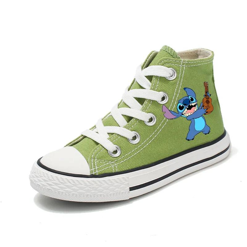 Girl Kids Boys Kids Canvas Sneakers – Unisex Fun Cartoon Print Sport Shoes - JVMCL