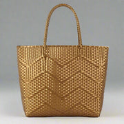 Handwoven PVC Beach Tote Bag – Versatile Shoulder Bag for Women’s Vacations - JVMCL