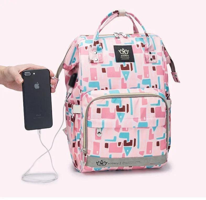 Multifunction Waterproof Diaper Bag Backpack for Mom and Dad - Nappy Bag - JVMCL