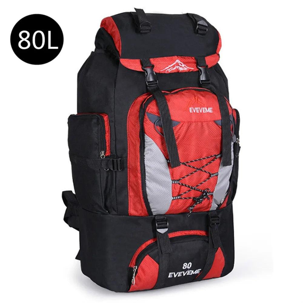 80L Waterproof Outdoor Adventure Hiking & Climbing Rucksack Backpack - JVMCL