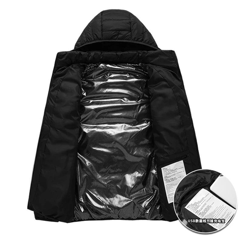 21-Area Heated Waterproof Winter Coat – USB-Powered Warm Vest for Men & Women - JVMCL