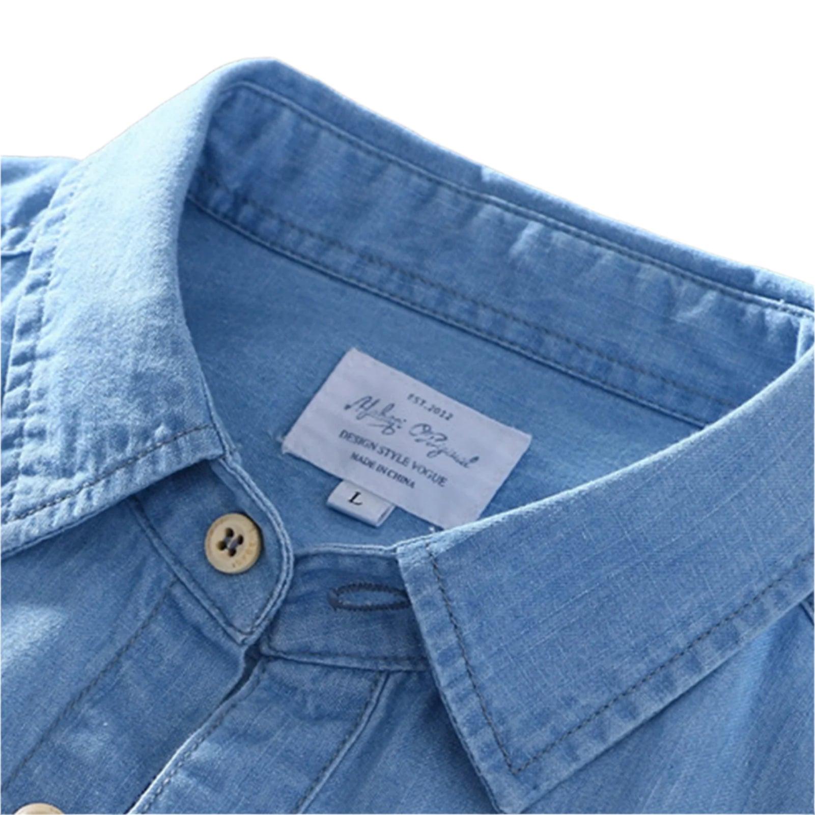 Comfortable, Versatile, and Stylish Denim Shirt: Perfect for Shopping Camping - JVMCL