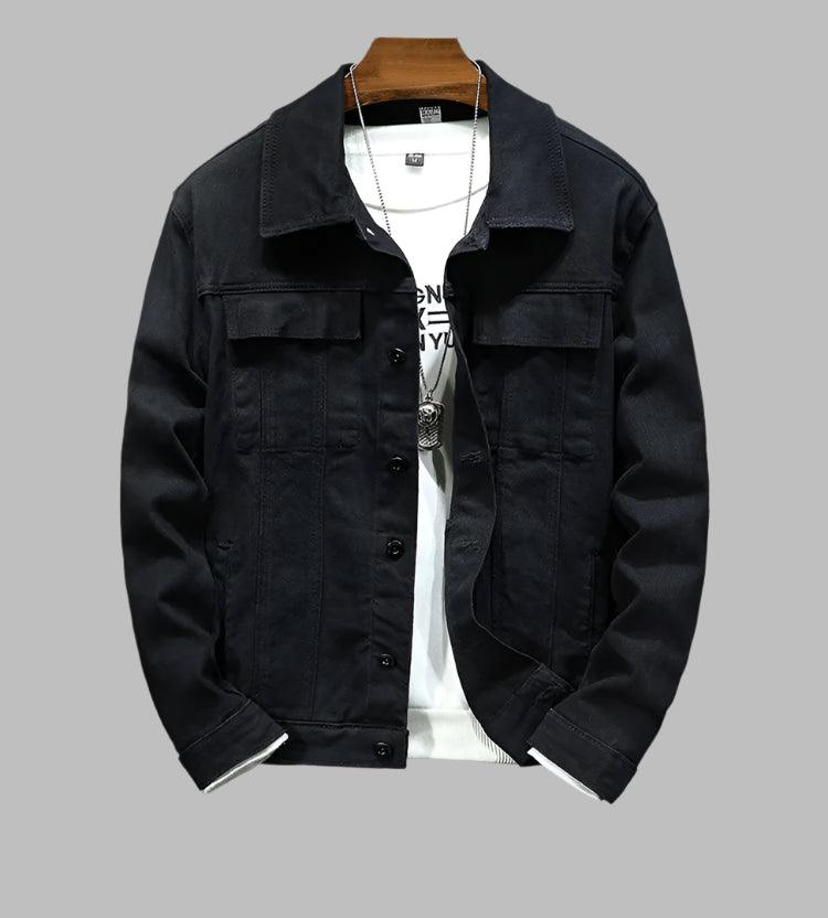 Fashion Casual Denim Jacket for Men – Hip-Hop Streetwear Classic - JVMCL