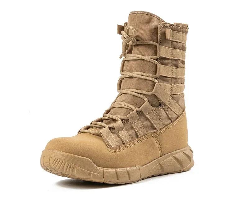 Lightweight Combat Boot – Green Desert Brown Tactical Hiking Boots for Men - JVMCL