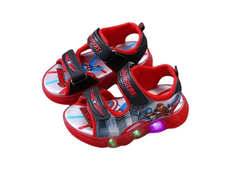 Marvel Spider-Man and Princess Toddler LED Light-Up Sandals Shoes - JVMCL