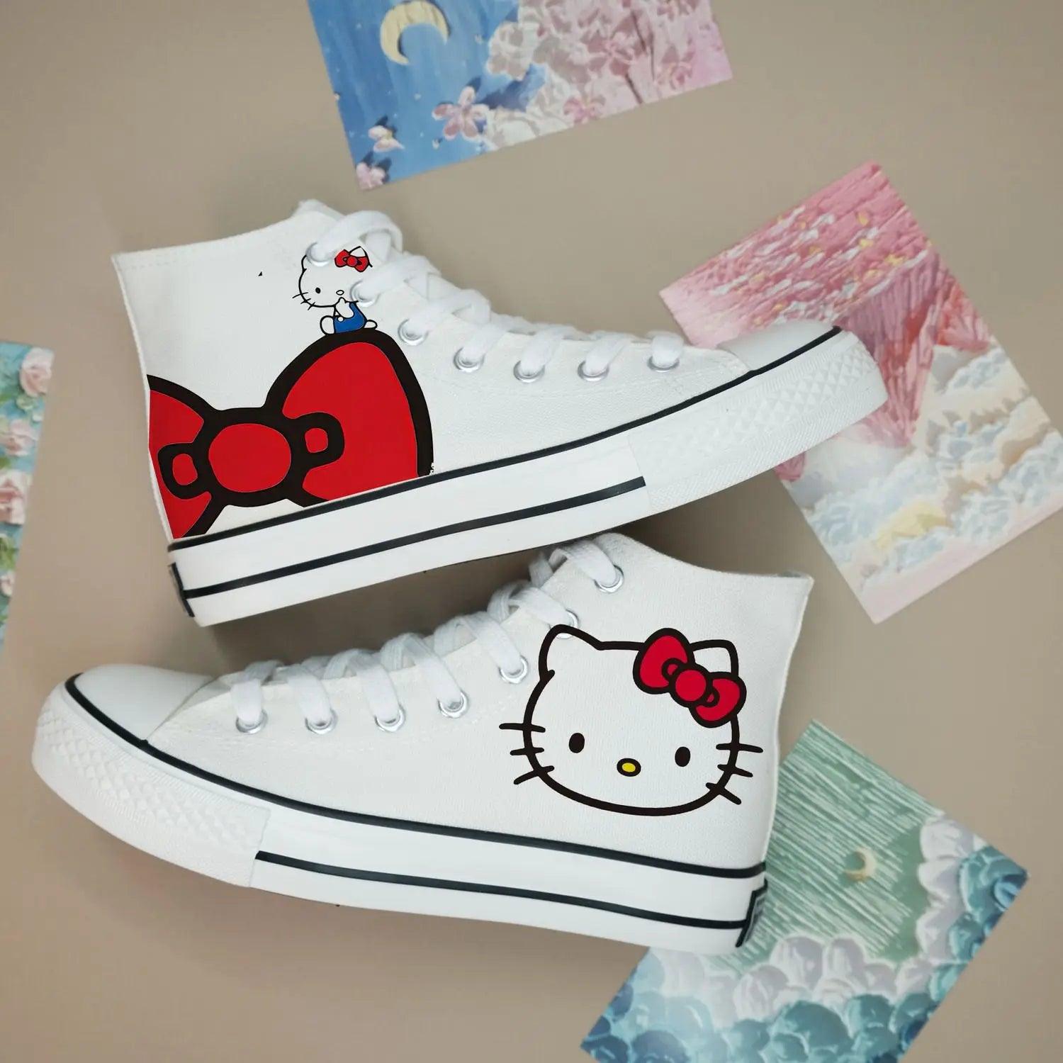 Anime-Inspired Unisex High-Top Canvas Sports Flat Casual Sneakers Shoes - JVMCL