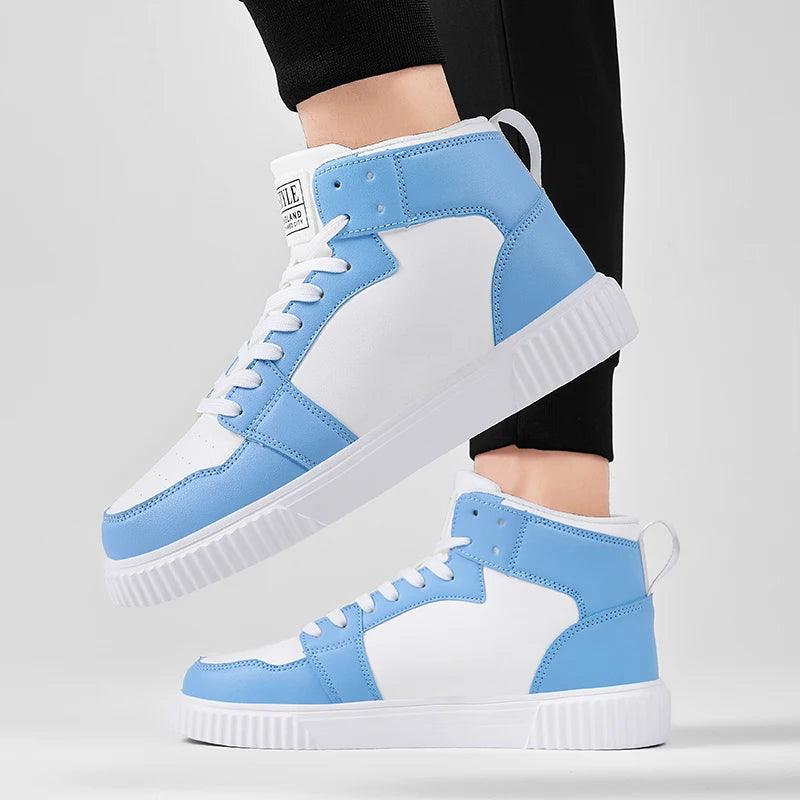 Fashion Stylish & Comfortable High-TopLeather Sports Sneakers Shoes for Men - JVMCL