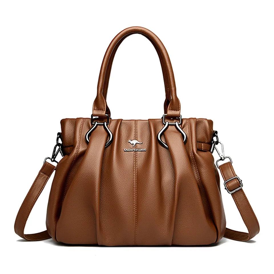 Luxury Soft Leather Casual Tote Bag – High-Quality Designer Handbag for Women - JVMCL