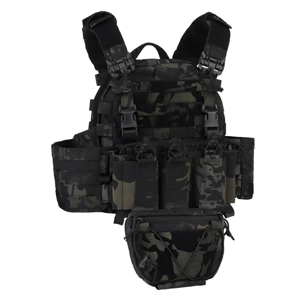 Quick Release MOLLE Plate Carrier for Airsoft, Hunting & Tactical Vest - JVMCL