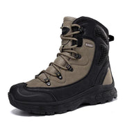 Men's Leather Desert Boots – Waterproof Work and Hiking Safety Shoes - JVMCL