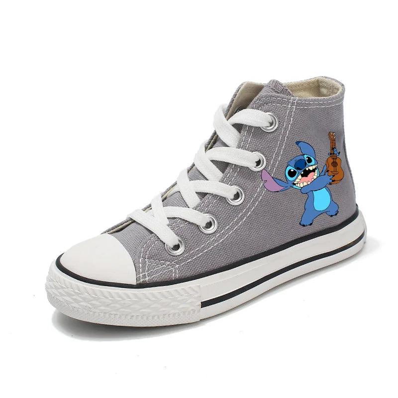 Girl Kids Boys Kids Canvas Sneakers – Unisex Fun Cartoon Print Sport Shoes - JVMCL