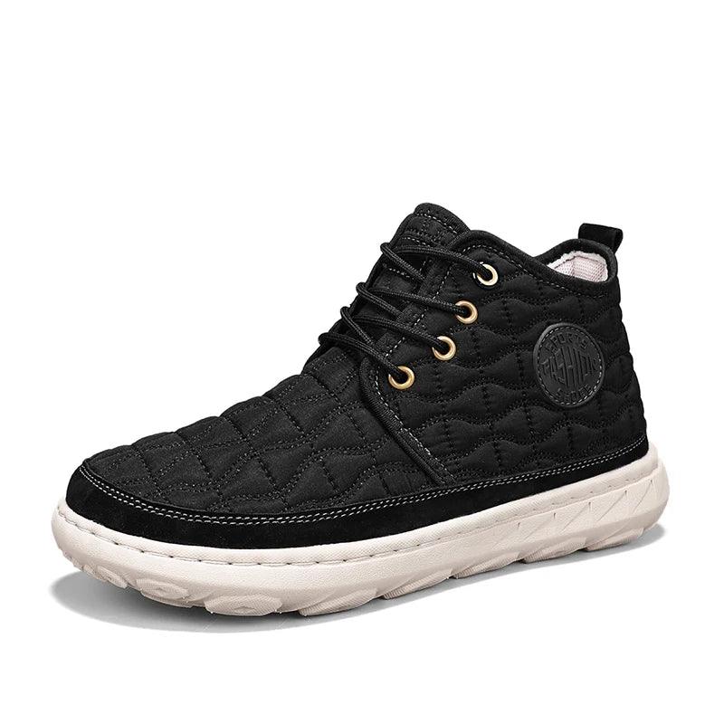 Comfortable Stylish Winter Warm Men’s Boots – Waterproof Non-Slip Plush Sneakers - JVMCL