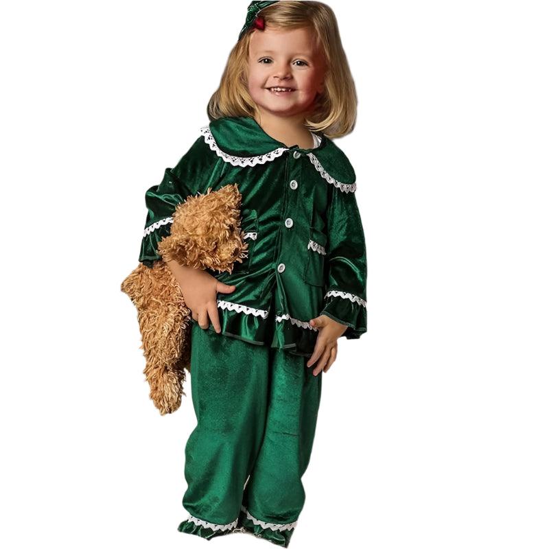 Velvet Night Gown Pajamas – Baby Girls & Boys Winter Warm Sleepwear - JVMCL