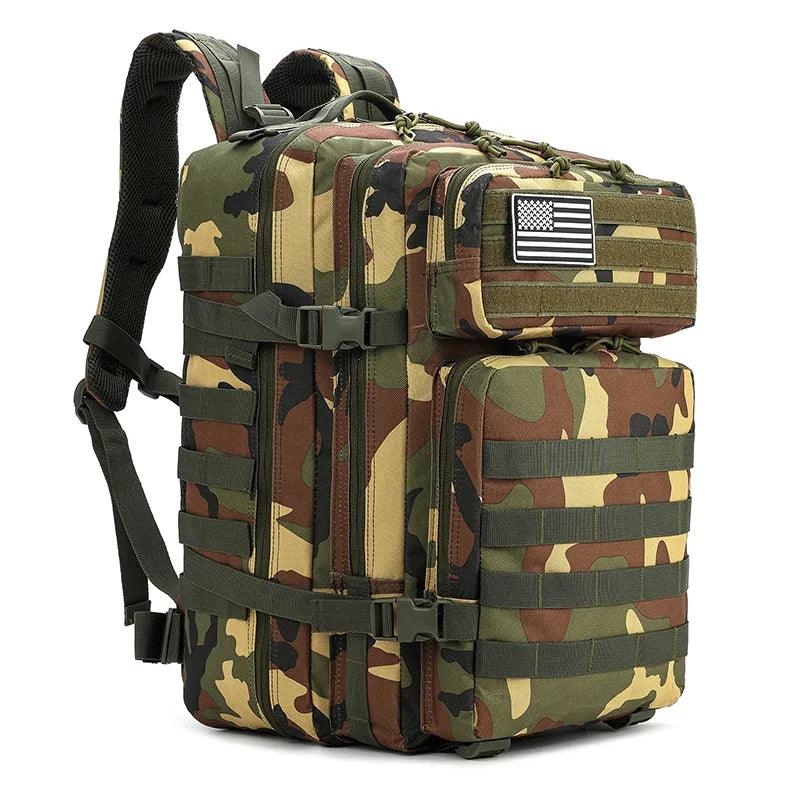 Outdoor Tactical Backpack - Ultimate Sports, Travel, Hiking, and Mountaineering Gear (45L) - JVMCL