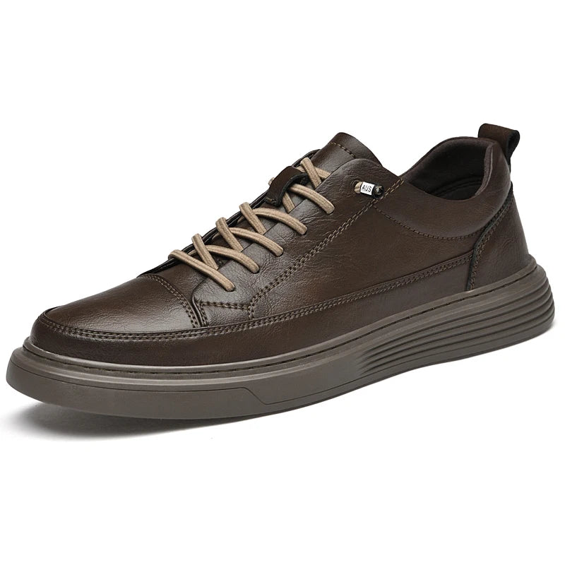 Genuine Italian Brand Leather Oxford Jogging Shoes