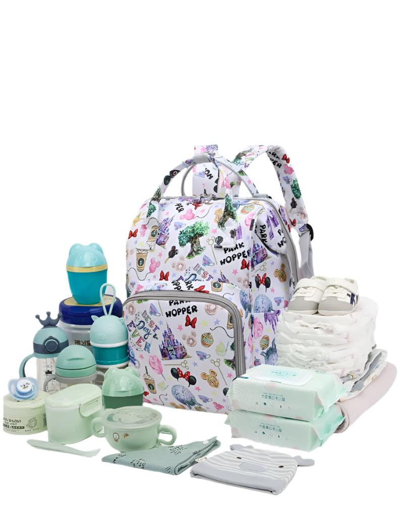 Expandable Personalized Mother and Baby Bag - Multifunctional Backpack by Disney - JVMCL