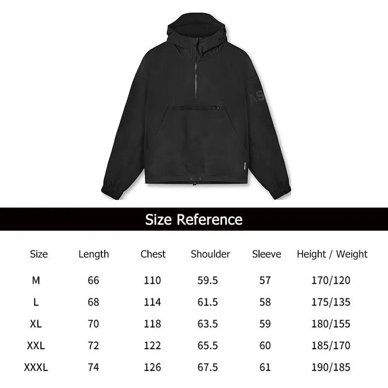 Men's Thin Windbreaker M-3XL Loose Large Size Waterproof Cycling Hooded Jacket - JVMCL