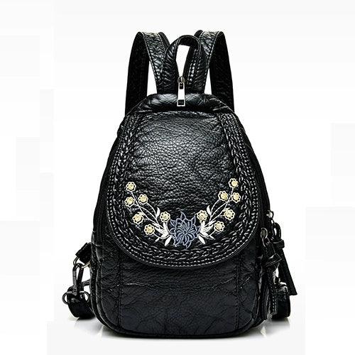 Mini K-Style PU Leather Backpack for Women - Fashion All-Match Small Travel Bag - JVMCL