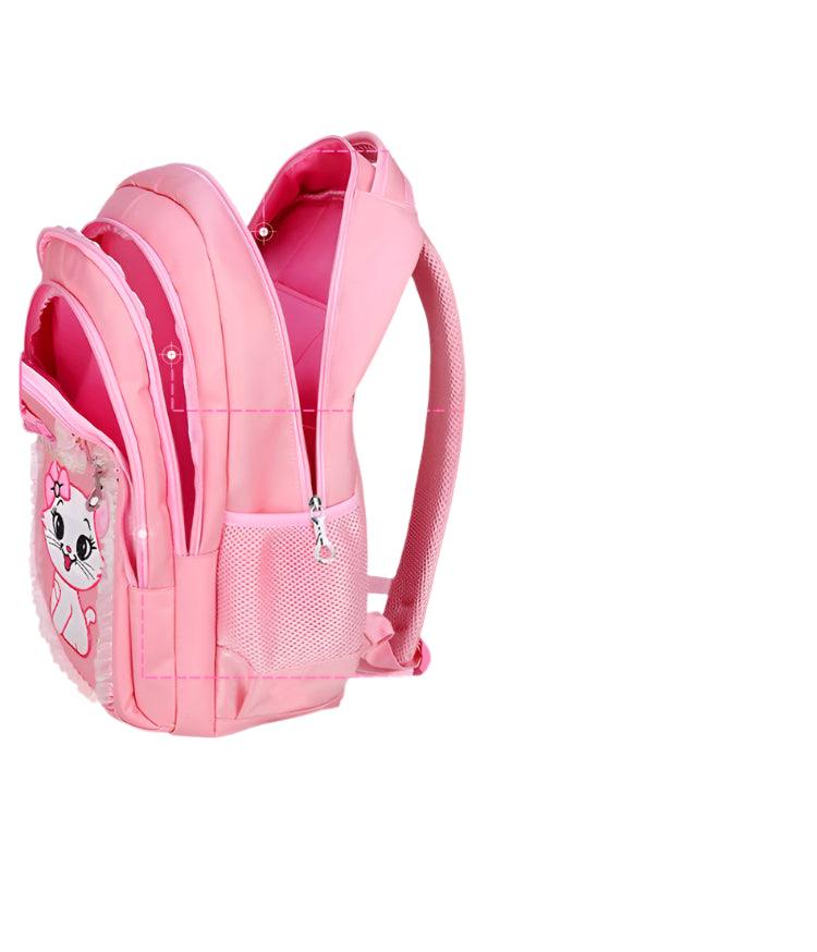 Elementary School Girl Children's Schoolbag - Cute Princess Hello Kitty Backpack - JVMCL